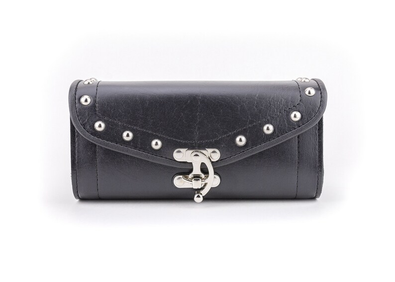 Leather Motorcycle Tool Bag Black Leather Toolbag Fork Bag Etsy