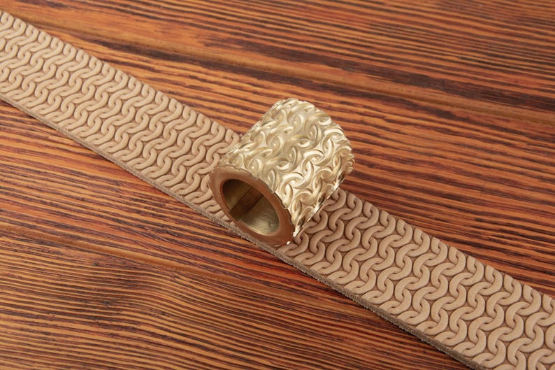 Solid Brass Pattern Roller for Leather Belt Embossing Machine, Pattern ...
