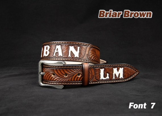 Personalized Leather Western Belt, Tooled western belt, cowboy leather belt, Mens Leather belt, mens western belt, mexican leather belt