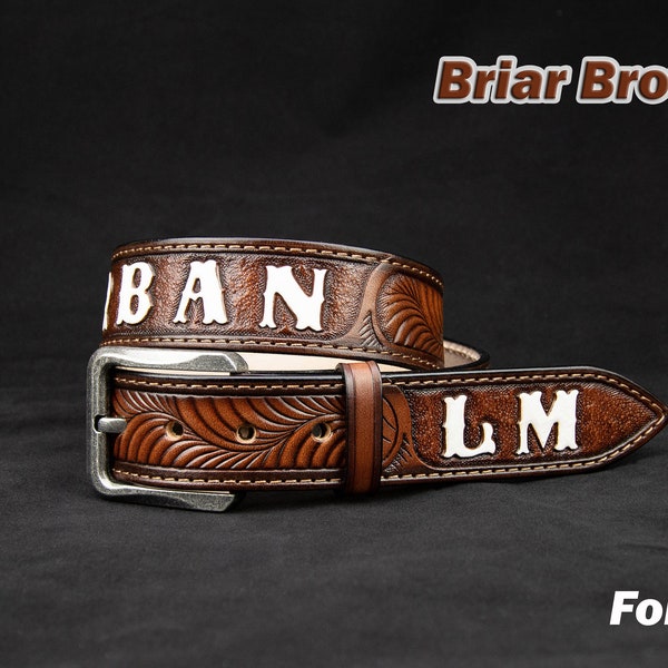Personalized Leather Western Belt, Tooled western belt, cowboy leather belt, Mens Leather belt, mens western belt, mexican leather belt