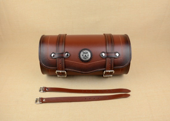 Borsa Da Manubrio Per Moto In Pelle PU Impermeabile - Per Forcella Anteriore, Stile Retrò, Capacità Generosa - Foto 8