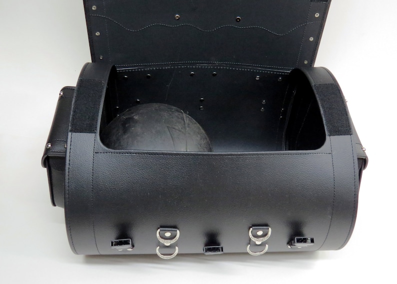 Motorcycle Sissy Bar Rear Bag Black Waterproof Genuine Etsy Canada