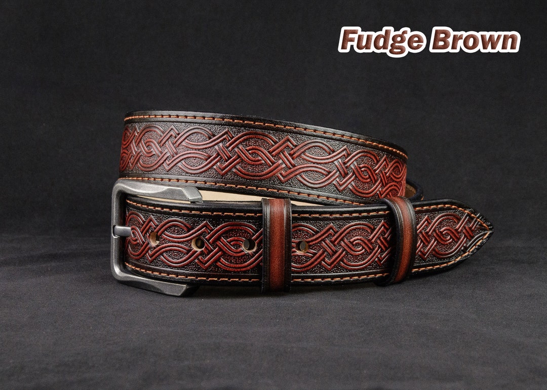 Personalized Tooled Leather Belt Western Belt Mens Western - Etsy