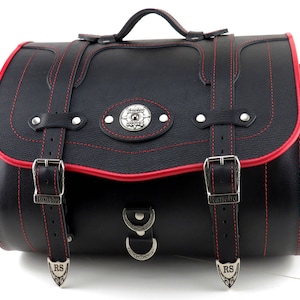 Motorrad Sissy Bar Ledertasche, Echtleder Fahrradtasche, Motorrad Gepäcktasche, Leder Fahrradtasche, Fahrradkofferraum Tasche, Motorrad Hecktasche