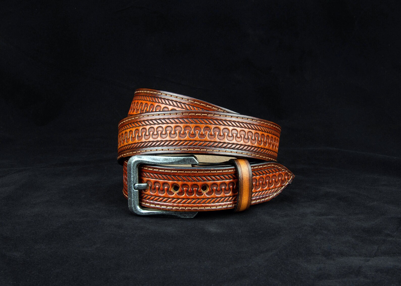 Personalized Leather Belt Tooled Leather Belts Western Belt Etsy