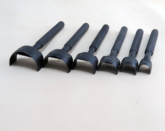 U-Style Leather Edge Punch: 6-Size Strap Cutter Set