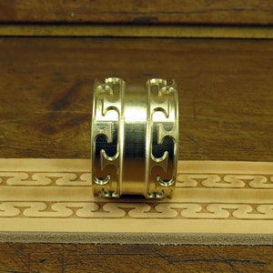 Solid Brass Pattern Roller: Leather Embossing Machine Part image 5