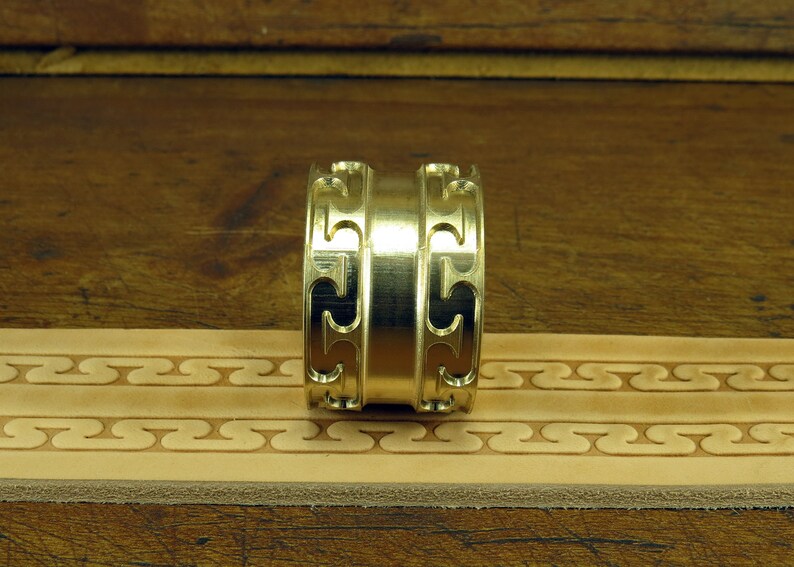 Solid Brass Pattern Roller: Leather Embossing Machine Part image 5