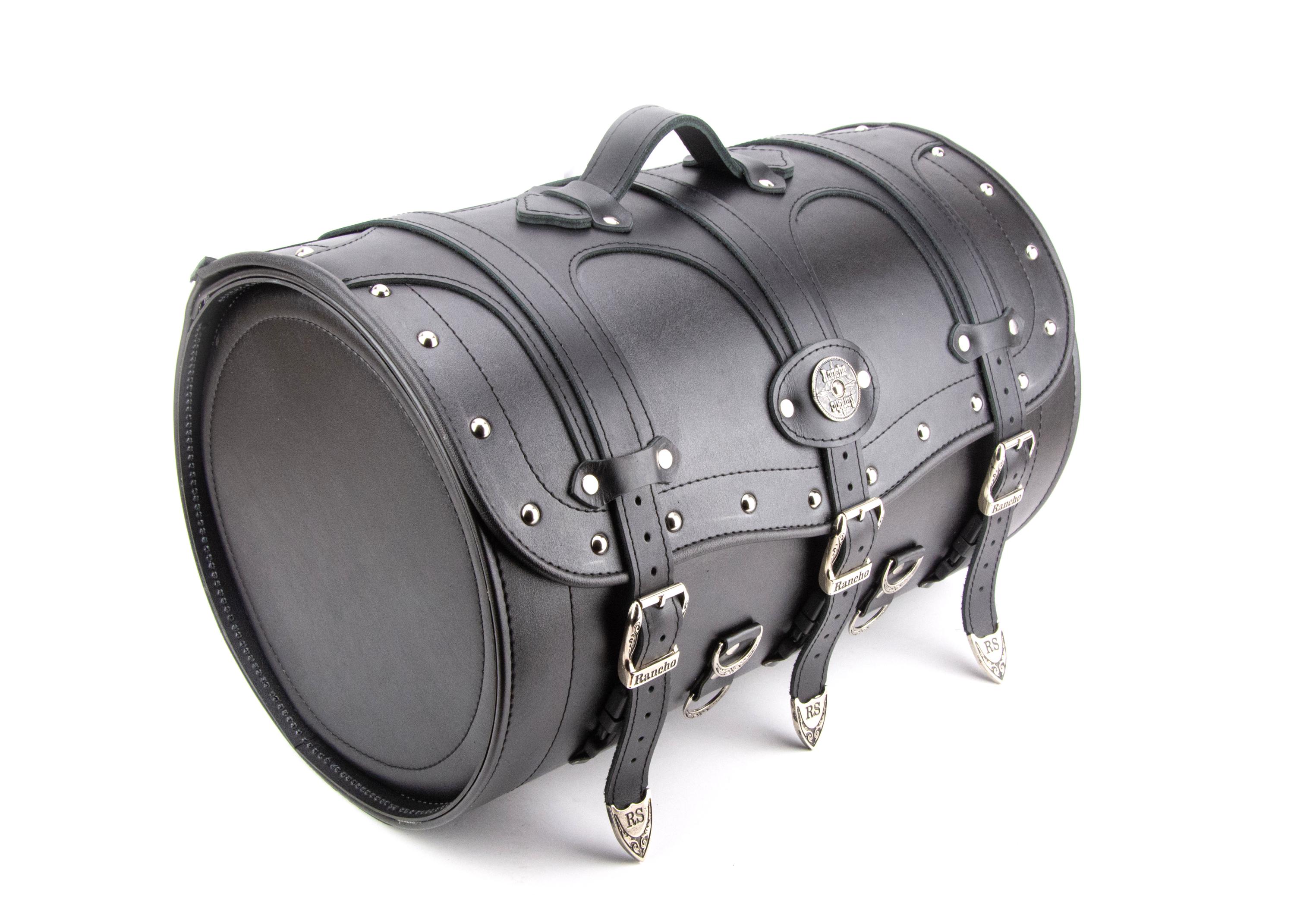 Bolsa de cuero impermeable para el respaldo del pasajero de la motocicleta  - Maletero Harley - Etsy México, image size:2999x2142