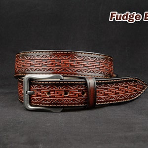 Personalized Tooled Leather Belt Western belt, mens western belt, cowboy belt, custom leather belts, handmade leather belts