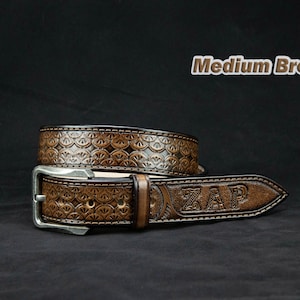 Personalized Leather Belt, tooled leather belts, western belt, mens western belt, cowboy belt, custom leather belts, handmade leather belts