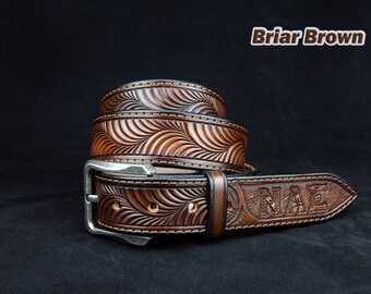 Personalized Leather Western Belt, Tooled western belt, cowboy leather belt, Mens Leather belt, mens western belt, mexican leather belt