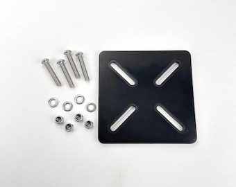 Motorcycle Saddlebag Mounting Plate, Rear Rack Adapter Kit