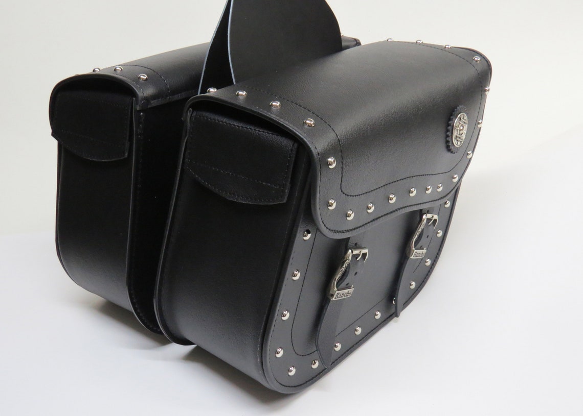 Motorcycle Saddle Bags Side Bags Genuine Leather Motorcycle Etsy