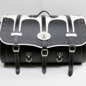 Motorrad Sissy Bar Ledertasche, Echtleder Fahrradtasche, Motorrad Gepäcktasche, Leder Fahrradtasche, Fahrradkofferraum Tasche, Motorrad Hecktasche