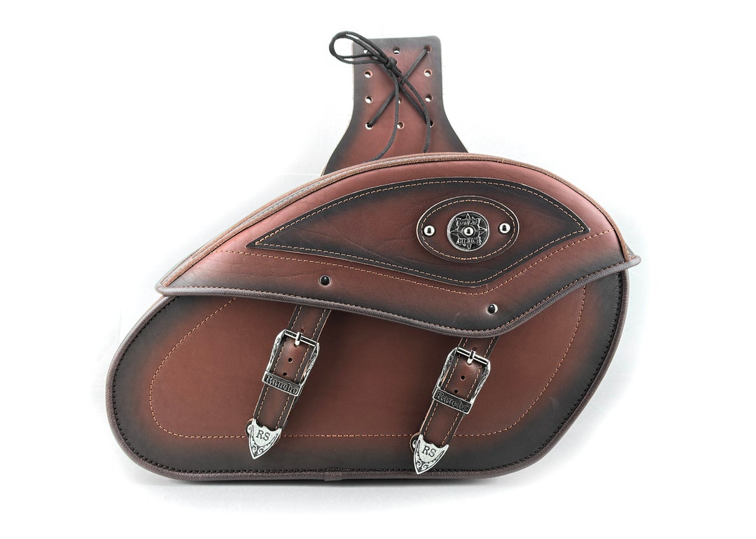 Motorcycle Leather Saddle Bag, Motorcycle Side Bags, Motorcycle Luggage