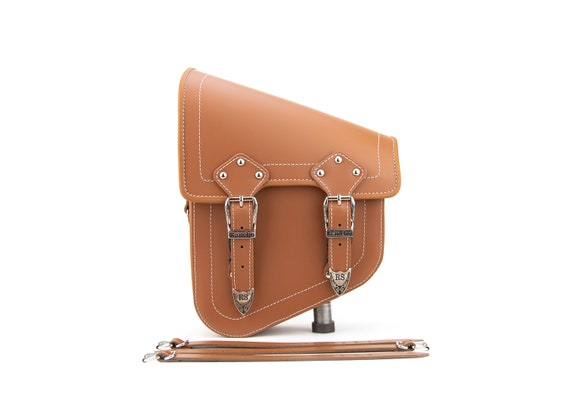 Tan motorcycle deals saddlebags