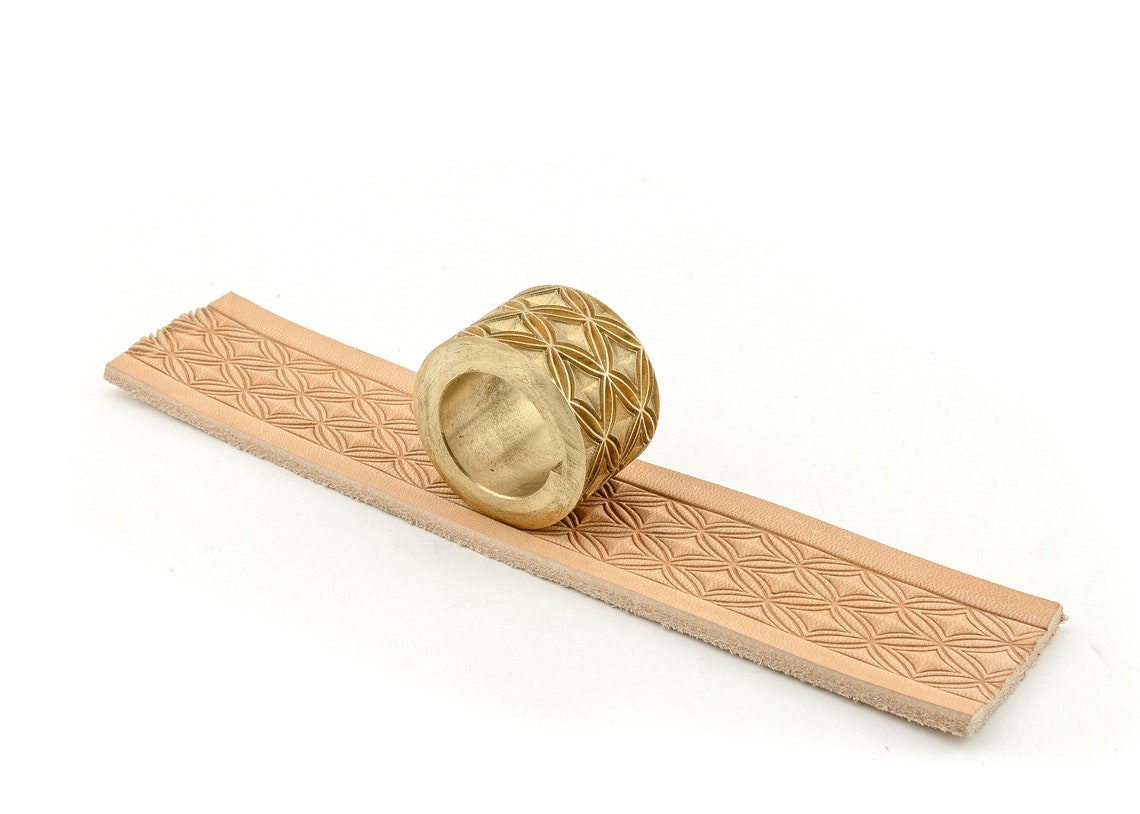 Solid Brass Pattern Roller for Leather Belt Embossing Machine Etsy