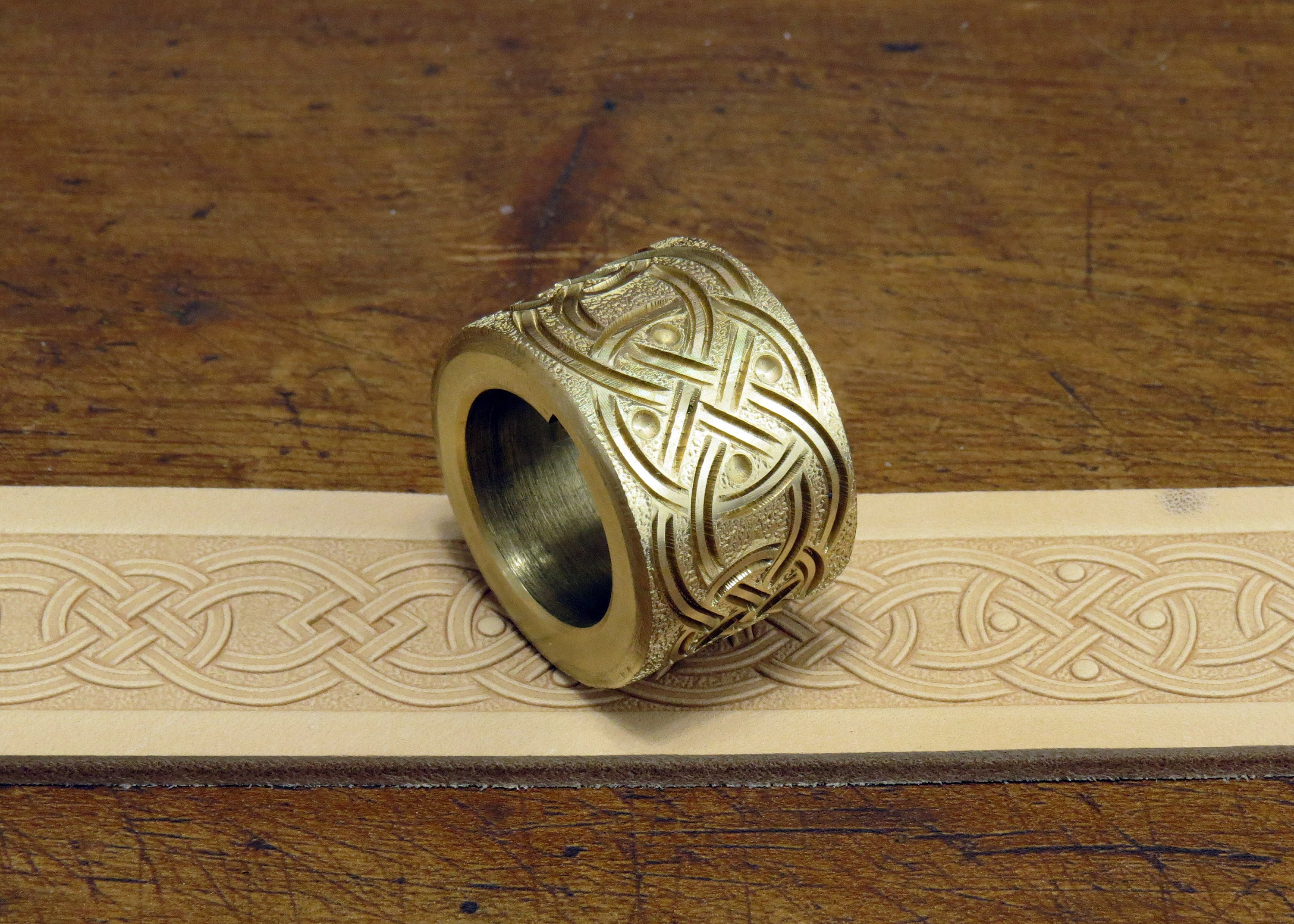 Solid Brass Pattern Roller for Leather Belt Embossing Machine Etsy