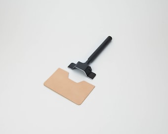 Leather craft wallet card holder hand punch tool
