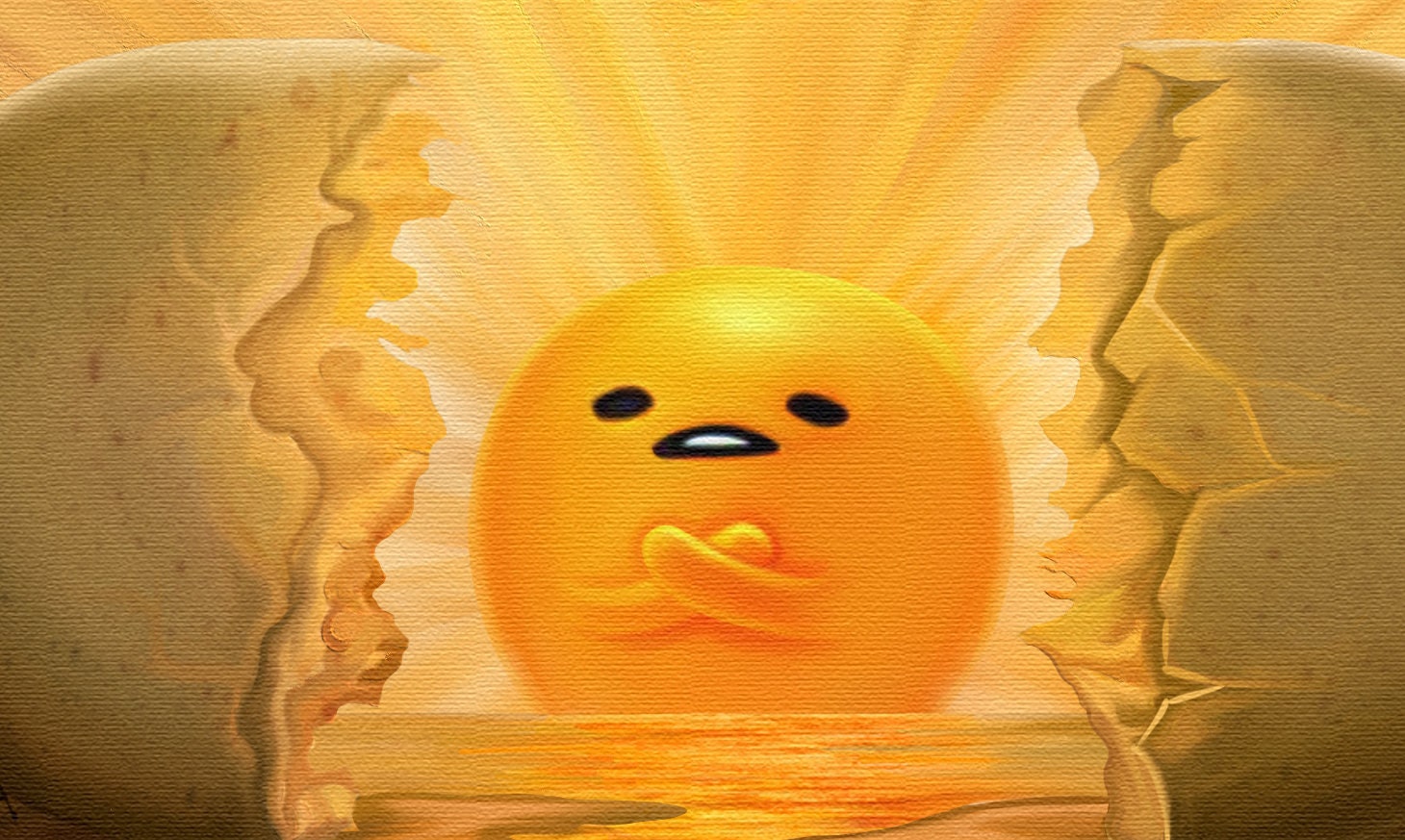 Gudetama Art Classic Painting Canvas Egg Cute Anime Manga | Etsy