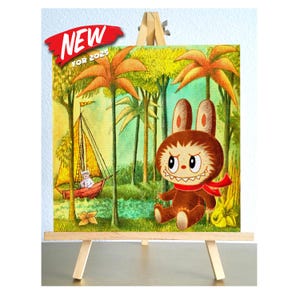 Where the Wild Labubus Are and Max canvas print