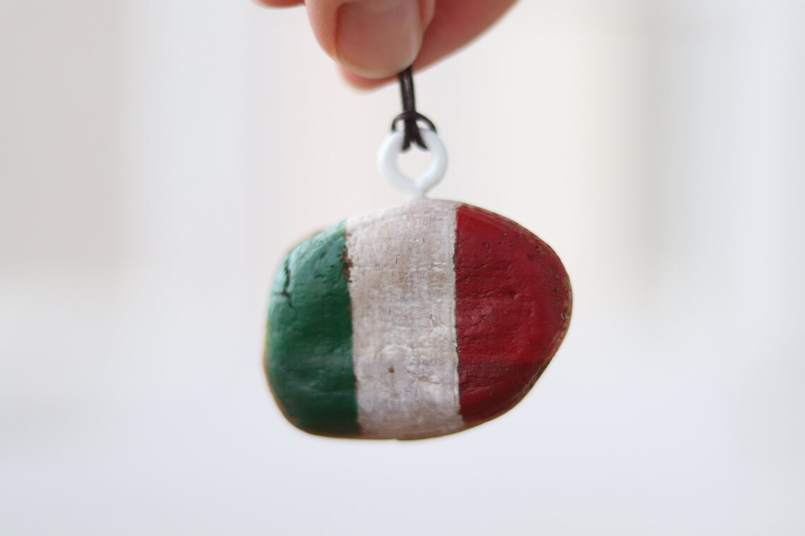Italy flag christmas ornament Italian flag car decoration | Etsy