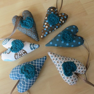 Decorative hearts set of 6
