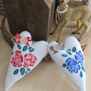 Decorative hearts decorative gift tags set of 2
