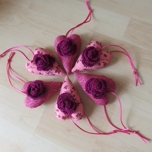 Decorative hearts set of 6