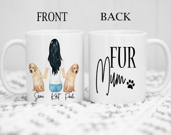 Custom Dog gift with Dog Pet Portrait , Personalised Pet mug , Dog Lover Gift , Dog Mum Gift