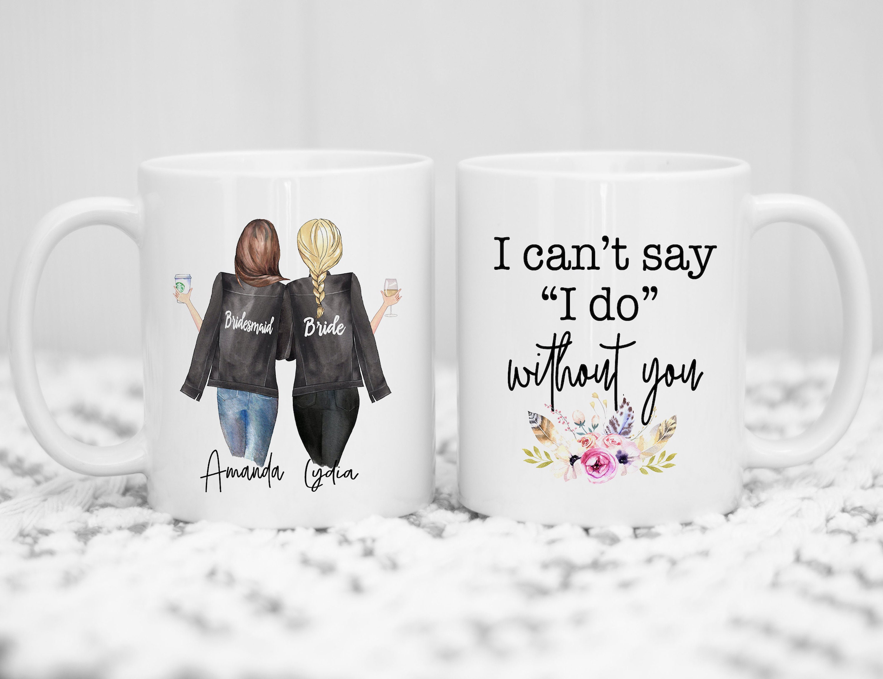Personalised Bridesmaid Proposal Gift Custom Bridesmaid Mug for