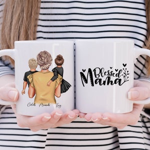 Mother&#39;s day gift - Personalised Mum Mug gift - Mom gift idea - mum of two gift