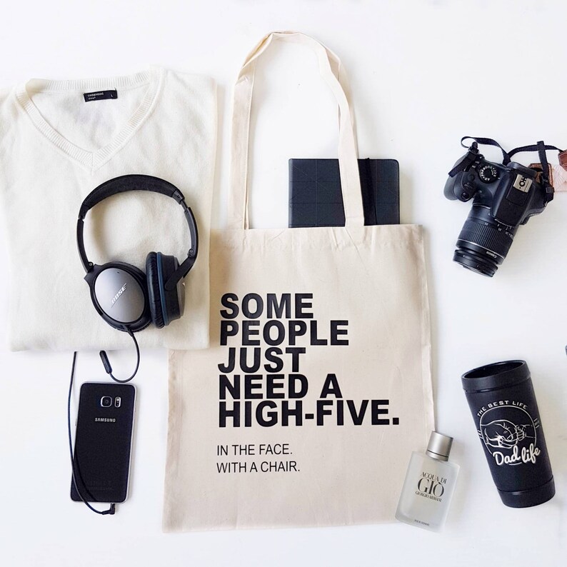 Funny Gift Canvas Tote Bag Funny Tote Bag Funny Quote Etsy