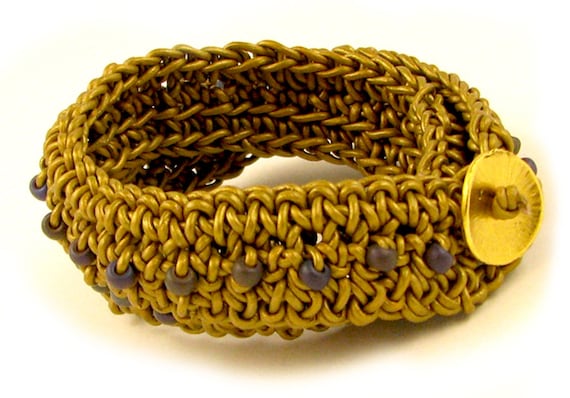 PATTERN Crocheted Wrap Bracelet Overlay Crochet Mandala Bangle Colorful Cuff  Instant Download - Etsy