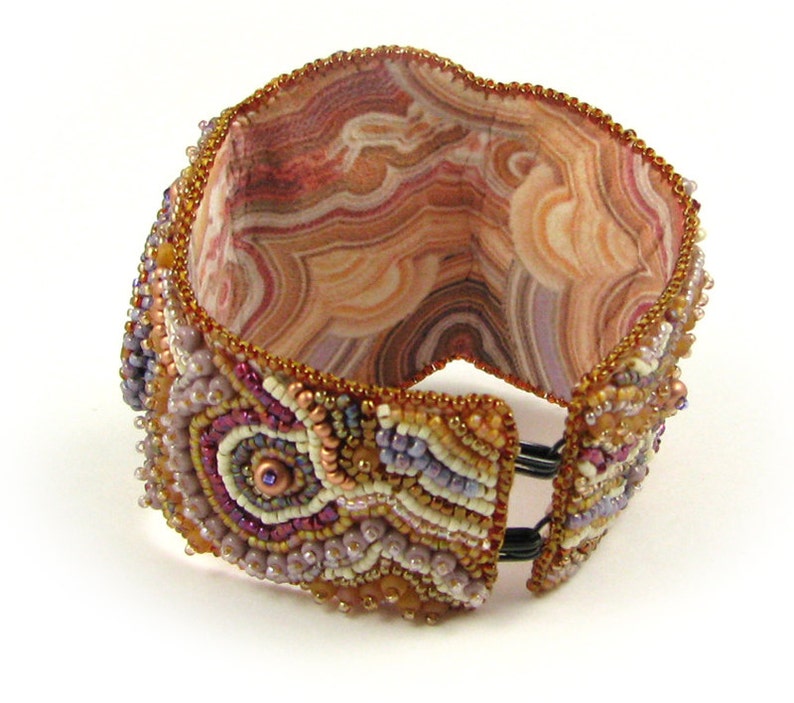 Crazy Lace Bead Embroidery Bracelet Instant Download Pattern Etsy Canada