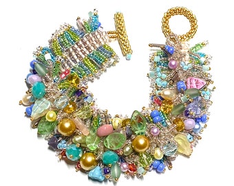 Second Spring Bead Weaving Bracelet Kit by Ann Benson