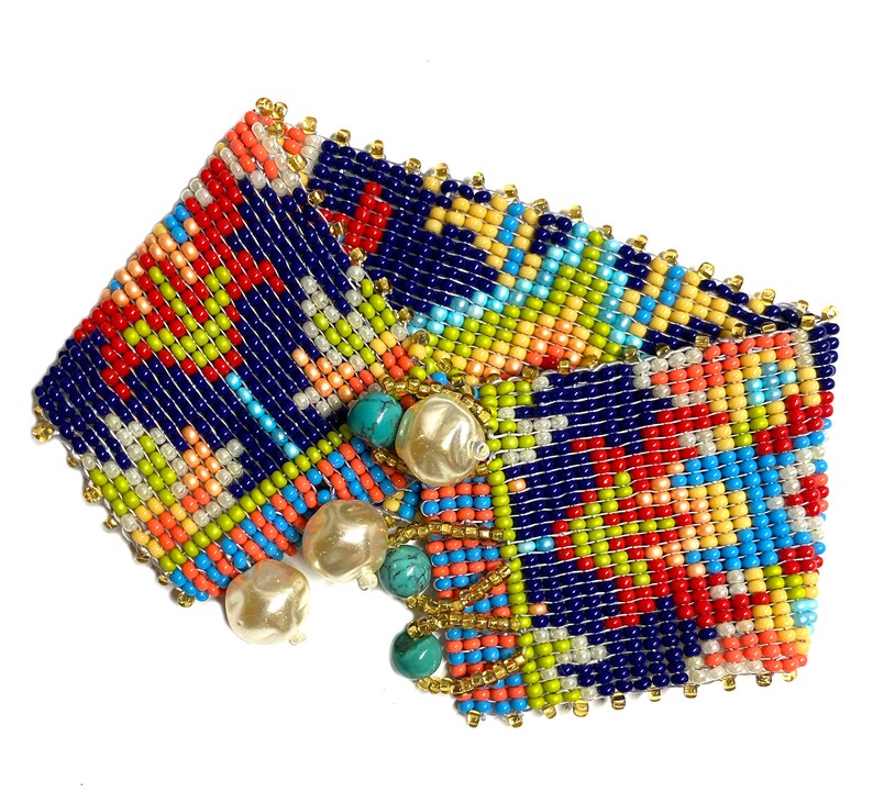 Mahal Bead Weaving Bracelet Kit by Ann Benson Etsy