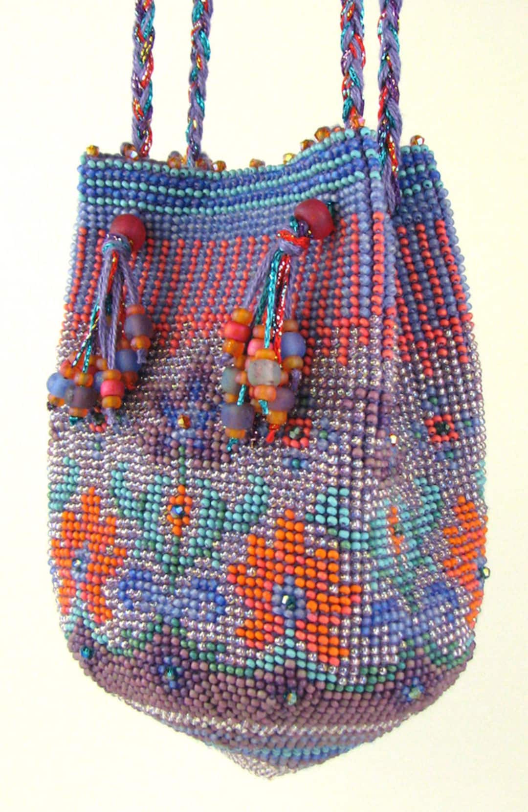 Caprice Bead Crochet Purse Instant Download PDF Pattern, 6 H X 4 