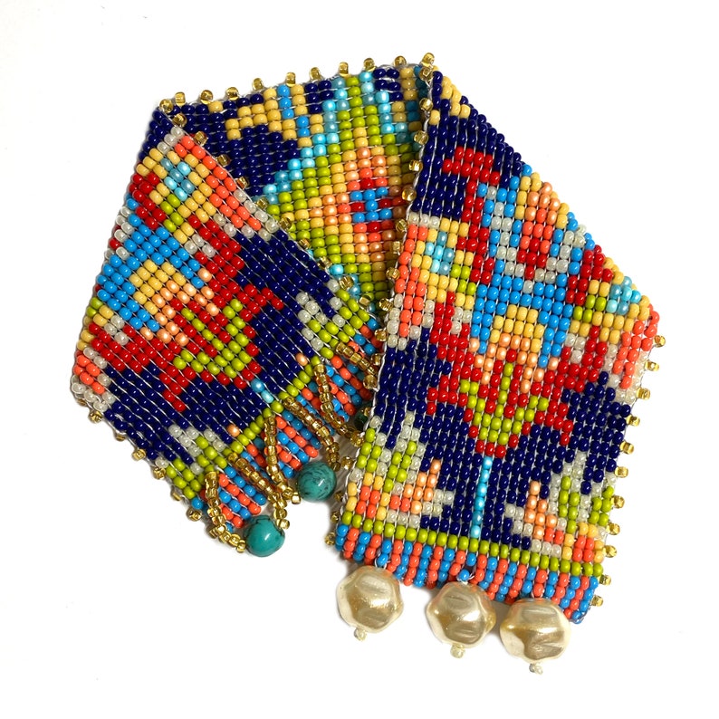 Mahal Bead Weaving Bracelet Kit by Ann Benson Etsy