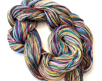 Stash builder Perle cotton, 10/2, twenty colors, ten two-yard strands each color for small tapestry and jewelry weaving