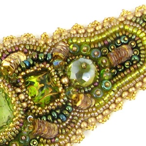 Maia Stina Bead Embroidery Bracelet Kit by Ann Benson - Etsy