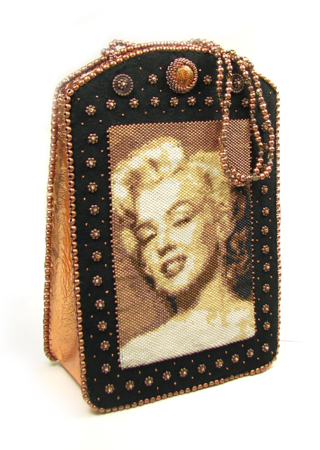 Bombshell Bead Embroidery Purse Instant Download PDF Pattern With