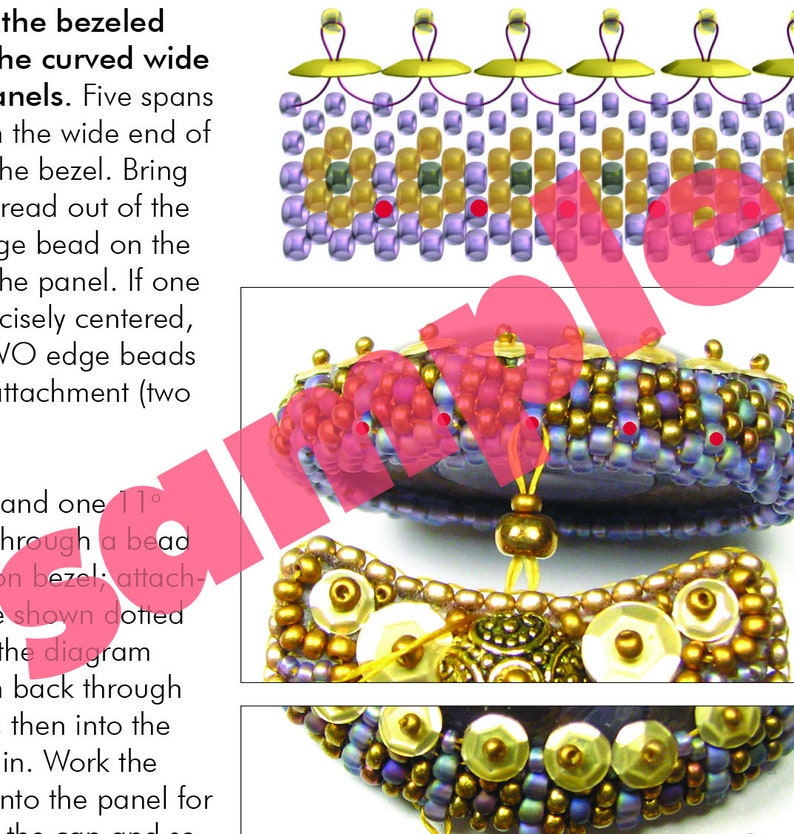 Viking Bead Embroidery Bracelet Kit by Ann Benson