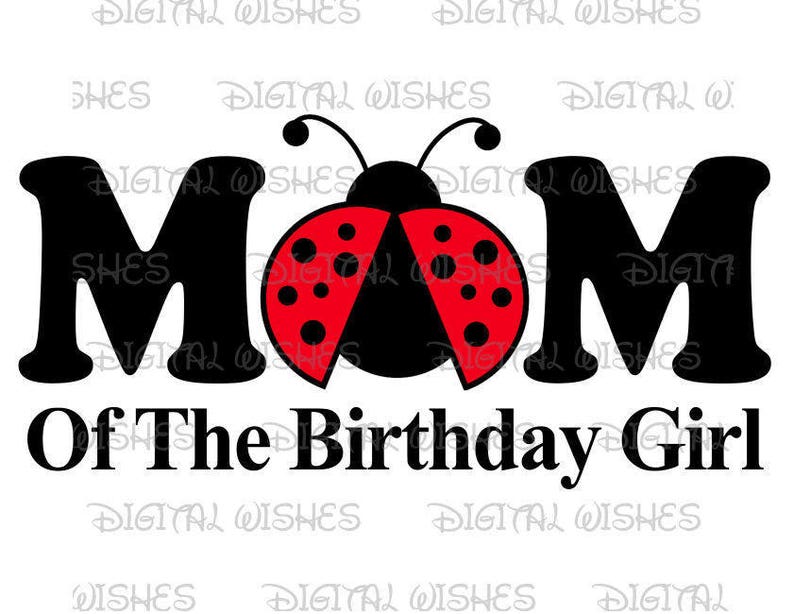 Ladybug Dad of the Birthday Girl Digital Iron on Transfer Etsy