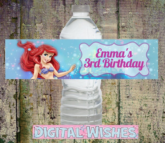 Cartes De Voeux Papeterie La Petite Sirene Ariel Carte D Anniversaire Personnalise A5 Grand Tout Nom Age Maison