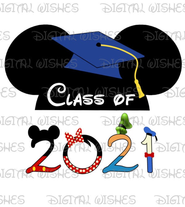 Graduate Mickey Ears Class Of 21 In Disney Character Font Etsy Graduate Mickey Ears Class Of 21 In Disney Character Font Etsy