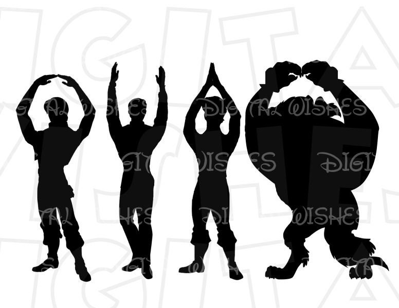 Download Ohio Disney Princes Arms Silhouette Digital Iron On Transfer Etsy