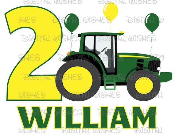Personalised ANY NAME Tractor 3rd Birthday Banner x 2 Party Decorations