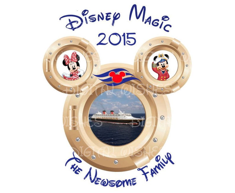 Choose your ship porthole Disney Cruise Line family vacation | Etsy
